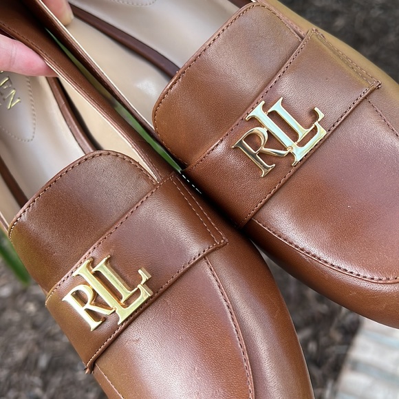 Ralph Lauren Brendi Burnished Leather 